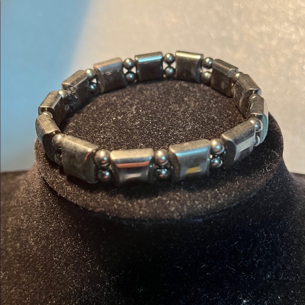 Black Hematite Beaded Bracelet